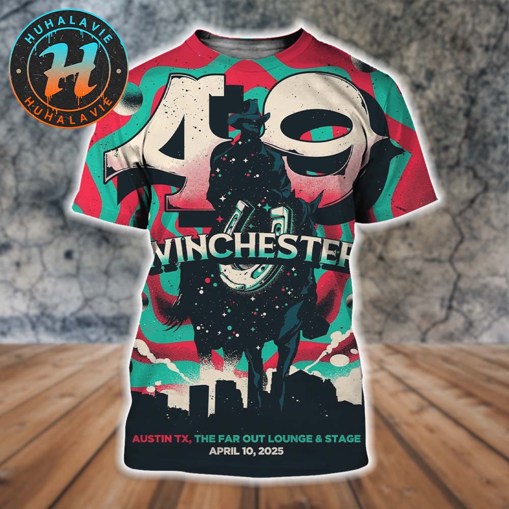 49 Winchester Show Tonight Poster In Austin TX At The Far Out Lounge And Stage On April 10 2025 All Over Print Shirt 49 Winchester Show Tonight Poster In Austin TX At The Far Out Lounge And Stage On April 10 2025 All Over Print Shirt