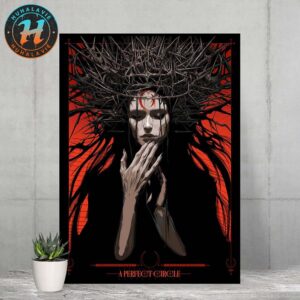 A Perfect Circle On April 24 2025 Poster Tonight For Thousand Palms CA At Acrisure Arena Home Decor Poster Canvas