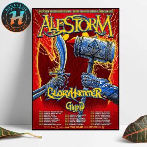 Alestorm USA Tour 2025 Dates List Kicks Off In Nashville TN On September 12 2025 Home Decor Poster Canvas