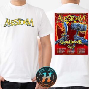 Alestorm USA Tour 2025 Dates List Kicks Off In Nashville TN On September 12 2025 Two Sided Print Unisex T-Shirt