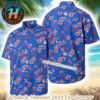 Buffalo Bills Foco Winter Floral White Background Aloha Vacations 2025 Hawaiian Shirt