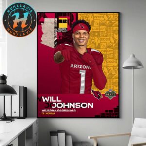 CB Will Johnson Select By Arizona Cardinals With The Round 2 No 47 Pick In NFL Draft 2025 Home Decor Poster Canvas