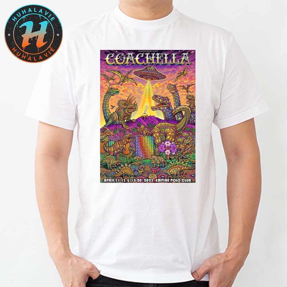 Coachella Festival Music Poster For Indio CA At Empire Polo Club On April 11-13 And 18-20 2025 Classic T-Shirt Coachella Festival Music Poster For Indio CA At Empire Polo Club On April 11-13 And 18-20 2025 Classic T-Shirt