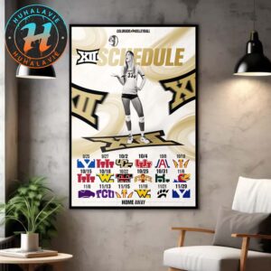 Colorado Buffaloes 2025 Big 12 Women’s Volleyball Schedule Season Home Decor Poster Canvas