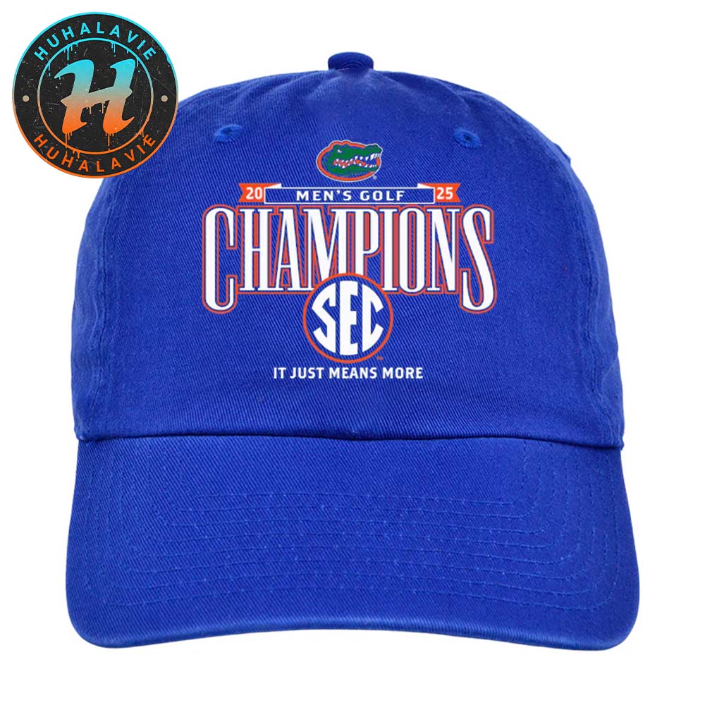 Florida Gators 2025 SEC Men’s Golf Champions It Just Means More Classic Cap Snapback Hat Florida Gators 2025 SEC Men’s Golf Champions It Just Means More Classic Cap Snapback Hat