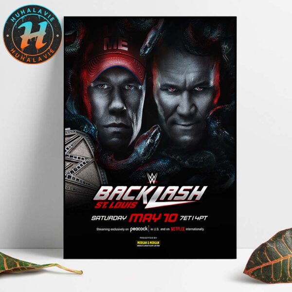 John Cena Will Defend The Undisputed WWE Championship Against Randy Orton At WWE Backlash On May 10 2025 Poster Canvas