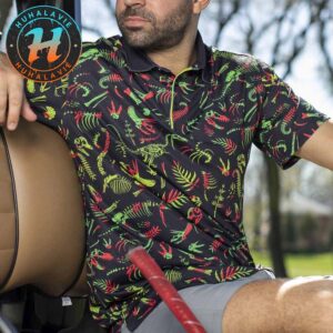 Jurassic Park Fossil Records Summer Gift For Fan Golf RSVLTS Polo Shirt