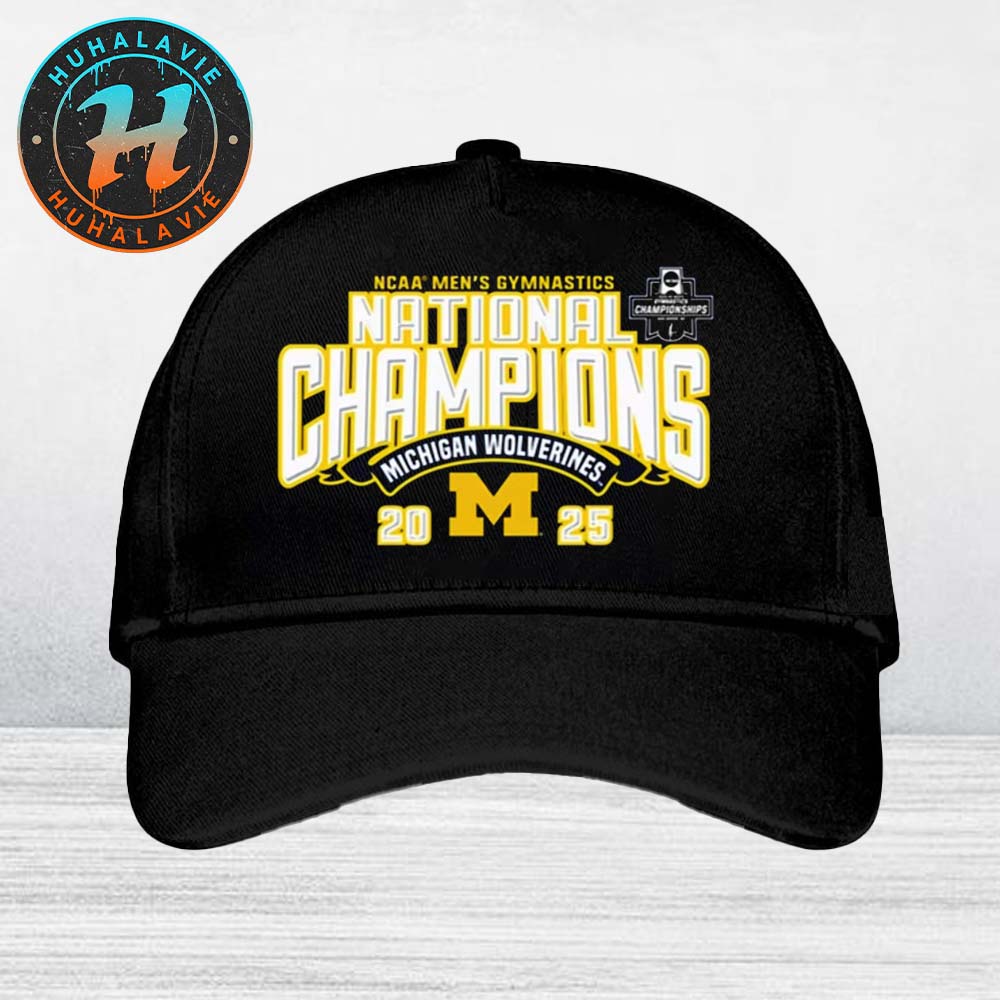 Michigan Wolverines 2025 NCAA Men's Gymnastics 7th National Champions Classic Cap Snapback Hat Michigan Wolverines 2025 NCAA Men's Gymnastics 7th National Champions Classic Cap Snapback Hat