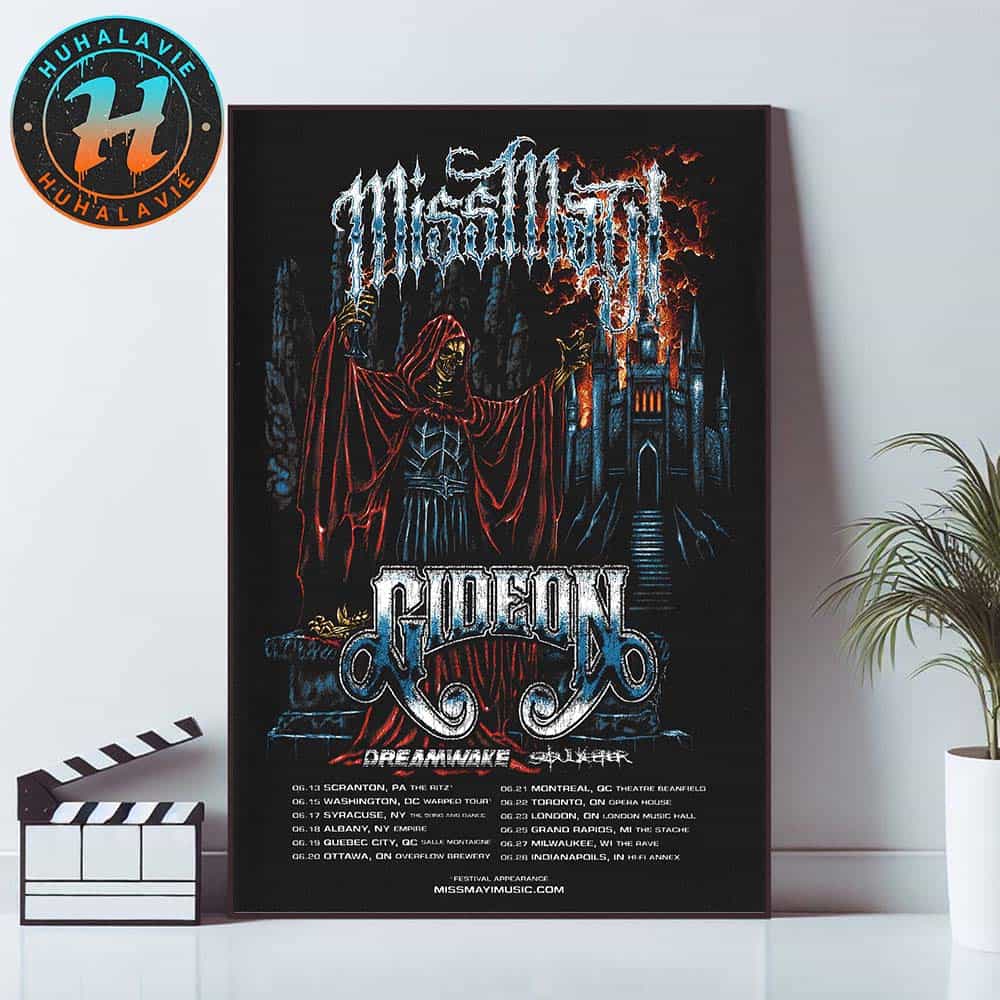 Miss May I Band Tour 2025 For June List Date Kicks Off In Scranton PA On June 13 Home Decor Poster Canvas Miss May I Band Tour 2025 For June List Date Kicks Off In Scranton PA On June 13 Home Decor Poster Canvas