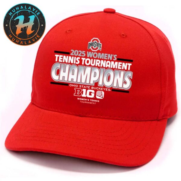Ohio State Buckeyes W Tennis 2025 Big Ten Women’s Tennis Tournament Champions Classic Cap Snapback Hat