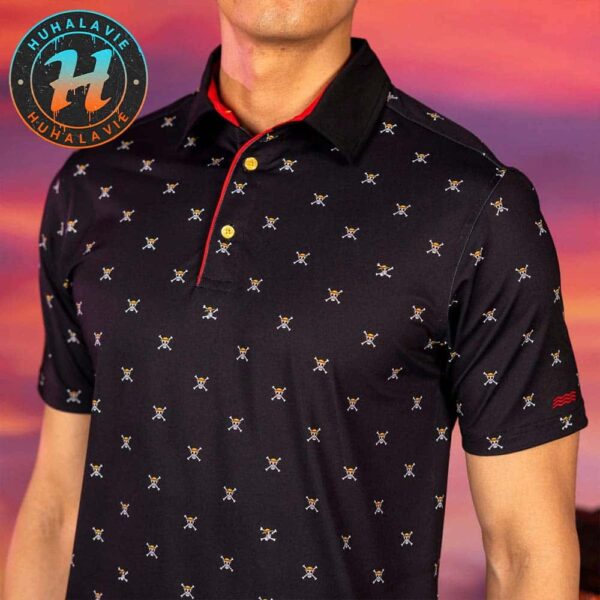 One Piece Our Lil Mark RSVLTS Black Background Summer Polo Shirt