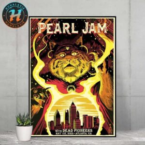 Pearl Jam Night 2 Atlanta Georgia Event Poster At State Farm Arena On May 1st Dark Matter Tour 2025 Art Francesco Francavilla Home Decor Poster Canvas