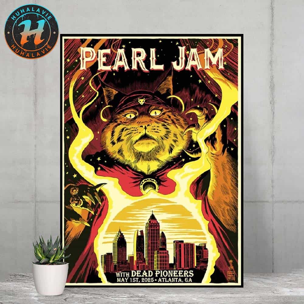 Pearl Jam Night 2 Atlanta Georgia Event Poster At State Farm Arena On May 1st Dark Matter Tour 2025 Art Francesco Francavilla Home Decor Poster Canvas Pearl Jam Night 2 Atlanta Georgia Event Poster At State Farm Arena On May 1st Dark Matter Tour 2025 Art Francesco Francavilla Home Decor Poster Canvas