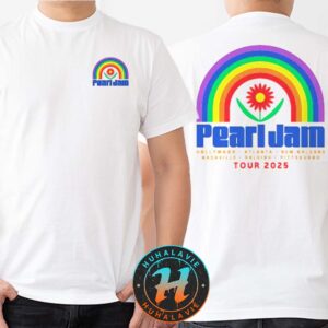 Pearl Jam Rise And Shine Exclusive Tee Cover Dark Matter Tour 2025 White Two Sided Print Classic T-Shirt