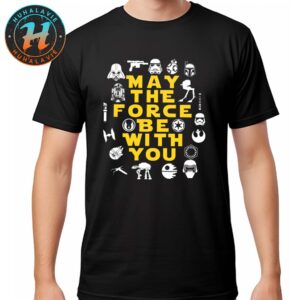 Star Wars 2025 May The Fourth Be With You Logo Black Unisex T-Shirt