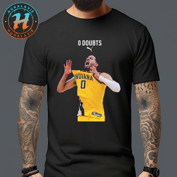 0 Doubts Tyrese Haliburton Indiana Pacers x Puma NBA Eastern Conference Finals 2025 Unisex T-Shirt