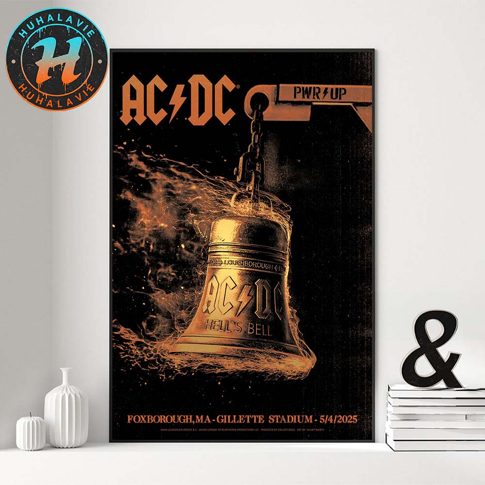 ACDC Foxborough MA Poster PWR UP Tour North America 2025 At Gillette Stadium On May 4 Home Decor Poster Canvas ACDC Foxborough MA Poster PWR UP Tour North America 2025 At Gillette Stadium On May 4 Home Decor Poster Canvas