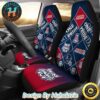 Houston Cougars Logo Pattern With Rugby Football Car Seat Covers
