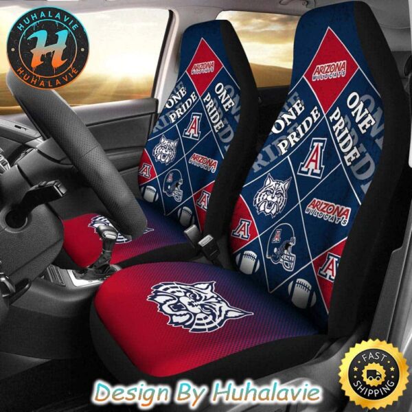 Arizona Wildcats Colorful Pride Flag NCAA Helmet Car Seat Covers