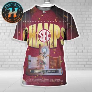 Arkansas Razorbacks Are The 2025 SEC Men’s Track And Field Outdoor Champions All Over Print Shirt