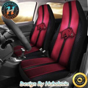 Arkansas Razorbacks NCAA Incredible Line Pattern Logo Car Seat Covers