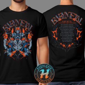 BABYMETAL 123 Thunder Merch Tee UK And Europe Arena Tour 2025 Two Sided Print Unisex T-Shirt