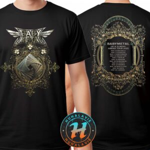 BABYMETAL Iron Trinity Exclusive Tee UK And Europe Arena Tour 2025 Two Sided Print Vintage T-Shirt