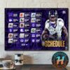 Buffalo Bills NFL 2025 Season Schedule Home Decor Poster Canvas