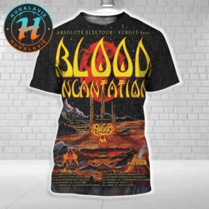 Blood Incantation Absolute Elsetour Europe Tour 2025 Dates List Start In Bristol UK On October 6 2025 All Over Print Shirt