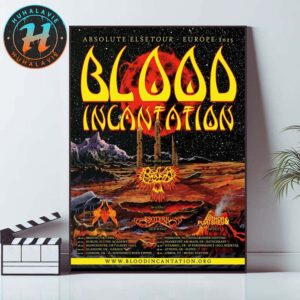 Blood Incantation Absolute Elsetour Europe Tour 2025 Dates List Start In Bristol UK On October 6 2025 Home Decor Poster Canvas