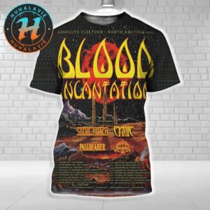 Blood Incantation Absolute Elsetour North America Tour 2025 Dates List Start In Pelham TN On July 12 2025 All Over Print Shirt