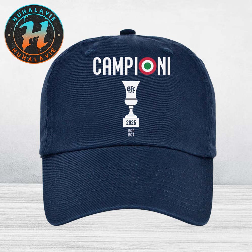 Bologna FC 1909 Campioni Coppa Italia Champions 2025 Celebrative Classic Cap Snapback Hat Bologna FC 1909 Campioni Coppa Italia Champions 2025 Celebrative Classic Cap Snapback Hat