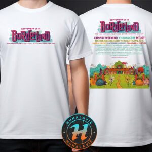 Borderland Festival Full Lineup Poster In Knox Farm State Park East Aurora NY On September 12-14 2025 Two Sided Print T-Shirt