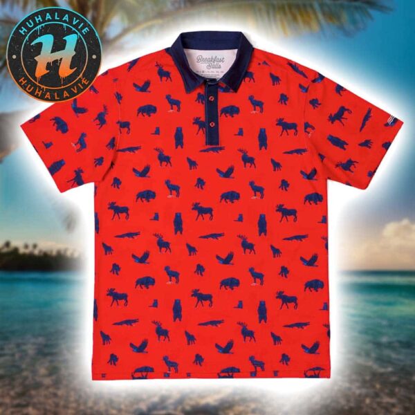 Breakfast Balls Americana Animals Funny Summer RSVLTS Gift For Fan Polo Shirt