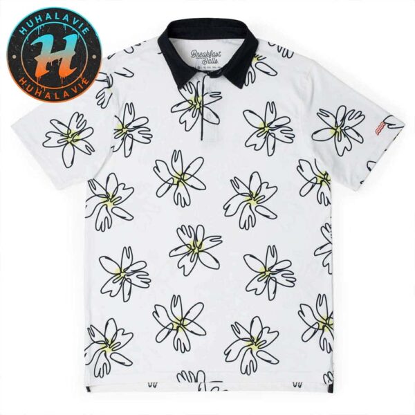 Breakfast Balls Flower Doodle Cover Summer Gift For Fan RSVLTS Polo Shirt