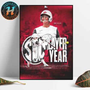 Bri Ellis Team Arkansas Razorbacks Is The 2025 SEC Player Of The Year Home Decor Poster Canvas