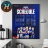 Carolina Panthers NFL 2025 Season Schedule Home Decor Poster Canvas