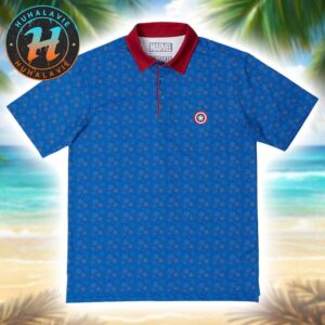 Captain America Stars Stripes And Shields Cover Summer Gift For Fan RSVLTS Polo Shirt