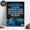 Buffalo Bills NFL 2025 Season Schedule Home Decor Poster Canvas