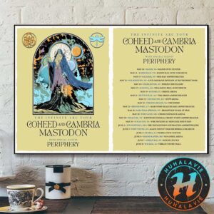 Coheed And Cambria The Infinite Arc Tour 2025 Dates List Kicks Off In Salem VA On May 10 2025 Home Decor Poster Canvas