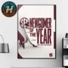 Congrats Jim Schlossnagle Named To 2025 SEC Baseball Coach Of The Year Home Decor Poster Canvas