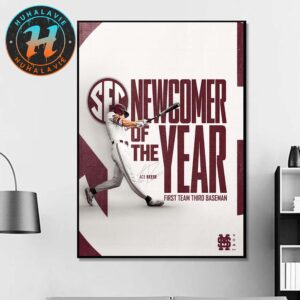 Congrats Ace Reese Named To 2025 SEC Baseball Newcomer Of The Year Home Decor Poster Canvas