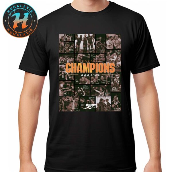 Congrats Arsenal Women FC Named To European Champions 2024-25 Unisex T-Shirt