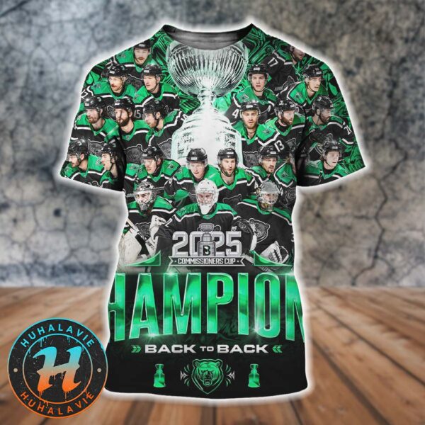 Congrats Binghamton Black Bears Back To Back Champions 2025 Commissioners Cup All Over Print Shirt