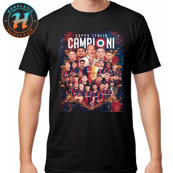 Congrats Bologna FC 1909 Are The Campion Coppa Italia Champions 2025 Unisex T-Shirt