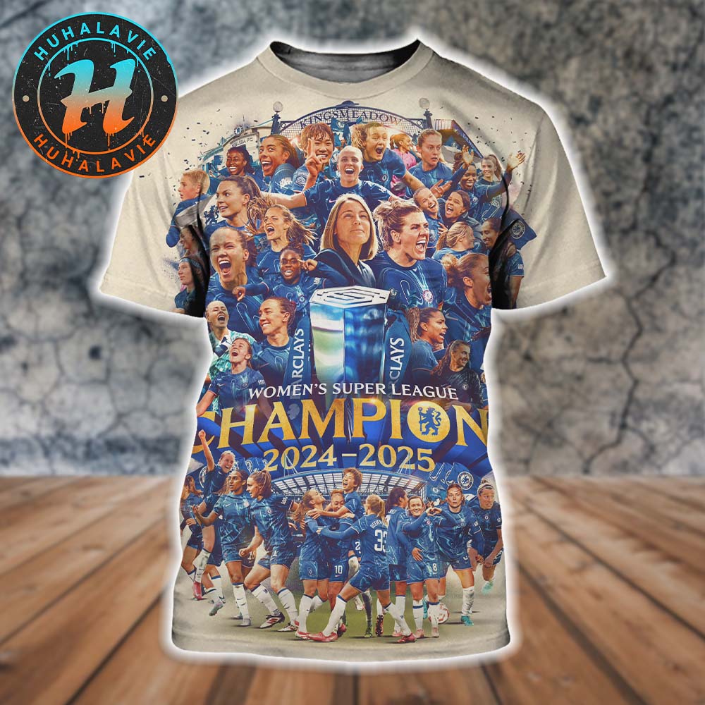 Congrats Chelsea FC Women Champions 2024-25 Barclays Women's Super League All Over Print Shirt Congrats Chelsea FC Women Champions 2024-25 Barclays Women's Super League All Over Print Shirt