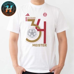 Congrats FC Bayern Munich 34 Champions Deutscher Meister 2025 Unisex T-Shirt