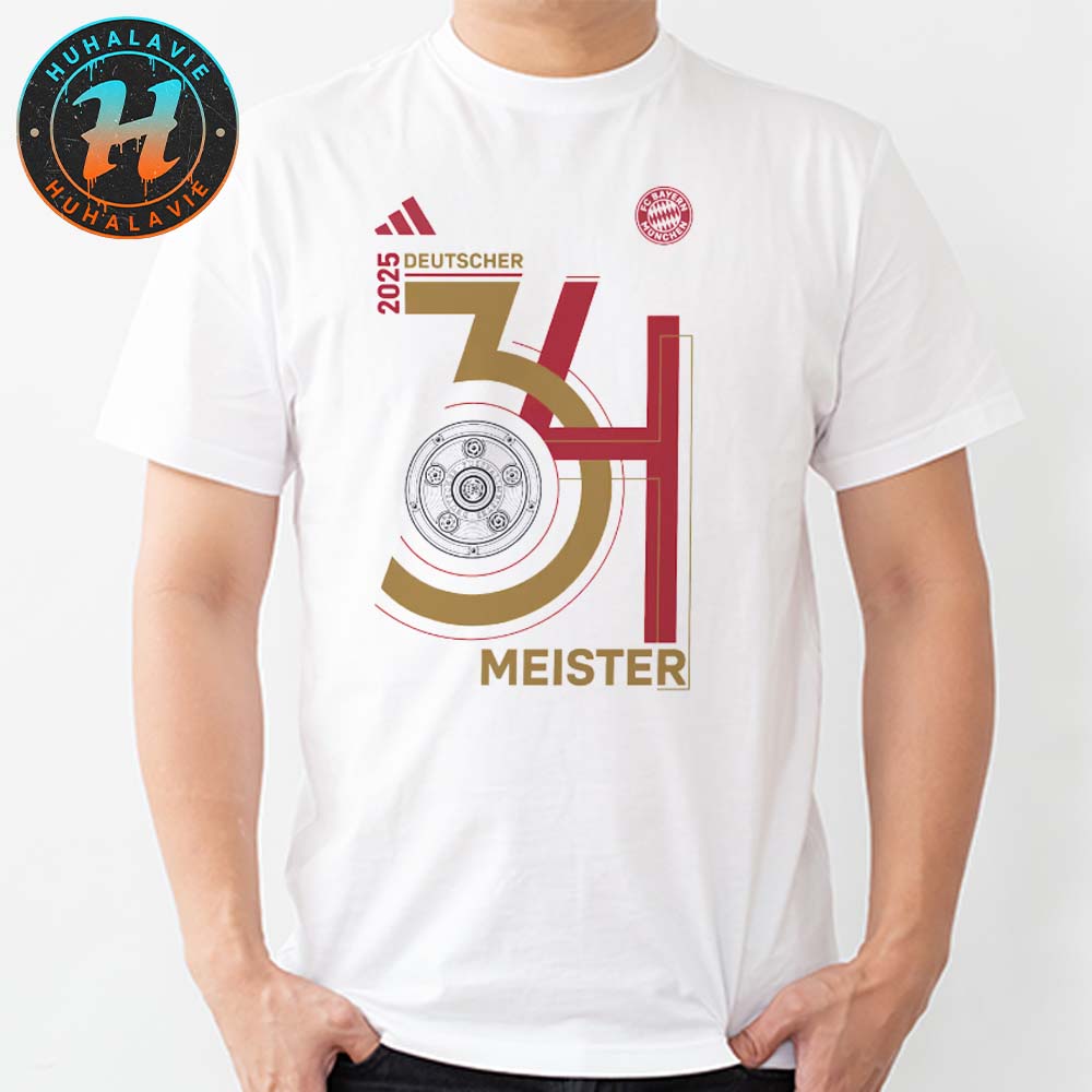 Congrats FC Bayern Munich 34 Champions Deutscher Meister 2025 Unisex T-Shirt Congrats FC Bayern Munich 34 Champions Deutscher Meister 2025 Unisex T-Shirt