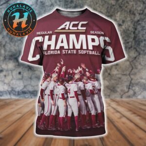 Congrats Florida State Seminoles 2025 ACC Softball Regular Season Champions All Over Print Shirt