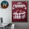 Congrats Oklahoma Sooners 2025 SEC Softball Regular Season Champions Home Decor Poster Canvas